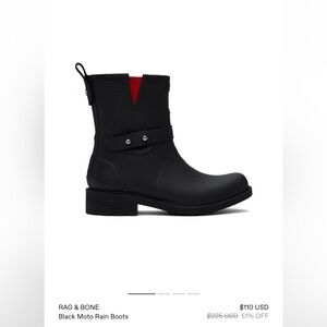 Rag & Bone Moto Rain Boots